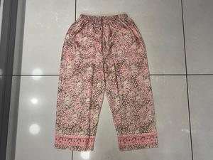 <b>Women's</b> Wide Leg Silk Palazo Pant <b>Floral</b> Printed Baggy <b>Trouser</b> Comfortable Soft Boho Hippie Clothing with Logo Decoration Summer - Product Image 6