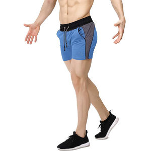 Pantalones cortos de gimnasio para hombre 100% algodón personalizados al por mayor tallas grandes ajuste holgado cordón patrón sólido estilo casual ecológico en línea - Product Image 4
