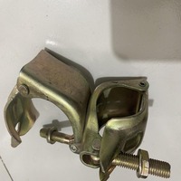 Abrazadera Giratoria Reforzada para Andamios, Conector Doble de Acero Prensado para Tuberías de 48.3mm, Abrazadera Giratoria para Andamios de Construcción