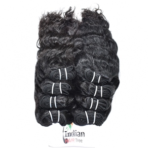 Extensions de cheveux humains 100% non traités, ondulés, produit de qualité, extensions indiennes Remy, couleur noire, soyeuses, lâches, boucles profondes pour femmes - Product Image 4