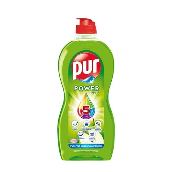 Ucuz fiyat Pur Duo güç bulaşık deterjanı, elma, 450 ml