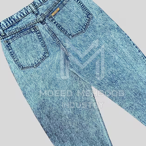 Servicio OEM al por mayor mejor diseño lavado ácido Flare sudor pantalón ligero color sólido cintura media patrón recto - Product Image 5