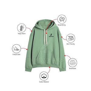 Sudaderas Casuales de Invierno para Hombre, Forro Polar Sólido Transpirable, Nuevo Diseño, Superventas, Logotipo Personalizable, MOQ Bajo, Precio al por Mayor - Product Image 2