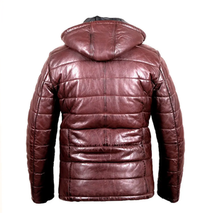 Veste bouffante légère à manches longues pour femmes sur mesure Veste en cuir à capuche essentielle pour l'hiver - Product Image 2
