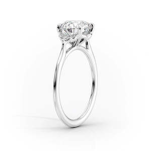 D Color Romantic Vintage Cut Proposal <b>Statement</b> <b>Ring</b> Moissanite Enamel Fine Jewelry for Anniversary Platinum Diamond Main Stone - Product Image 3