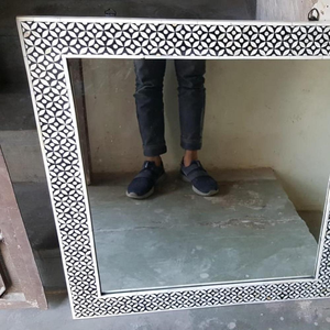 Espejo de Pared con Incrustaciones de Hueso Hecho a Mano en India, de Alta Calidad, con Incrustaciones de Madreperla, Marco Decorativo de Estilo Moderno para Decoración del Hogar - Product Image 2