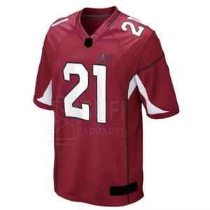 Camiseta de Fútbol Americano Hecha a Medida en Pakistán, Resistente, de Manga Corta, 100% Poliéster, Antibacteriana, para Hombre Adulto - Product Image 1