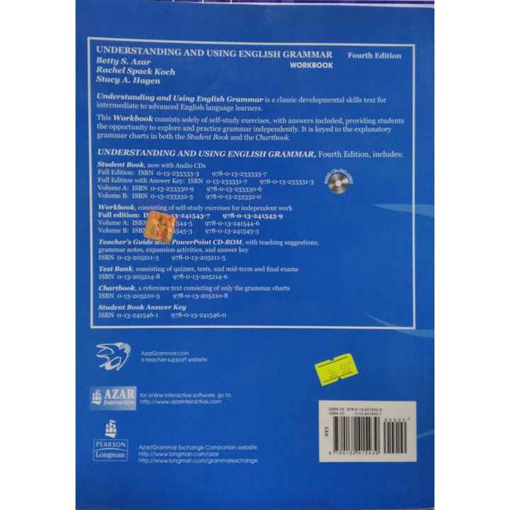Understanding and Using English Grammar - Fourth Edition Workbook