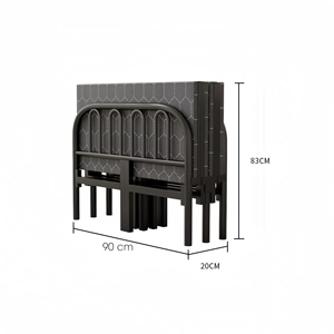 Lit simple d'intérieur en métal de tailles multiples pour la maison Mobilier moderne au design simple et pliable pour la chambre à coucher - Product Image 6