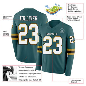 Uniforme de Fútbol Americano, Jersey de Práctica Transpirable, 100% Poliéster, Colores y Logotipo Personalizables, Alta Calidad, Personalizado para Equipos Deportivos - Product Image 2