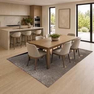 Tapis de salon LXDP-0216 beige et marron, style oriental traditionnel, imprimé numériquement, lavable en machine, en chenille, antidérapant, vente en gros - Product Image 4