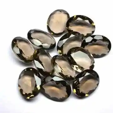 6x4mm Natural Smoky Quartz Oval Cut Loose Wholesale Gemstone Price Per Carat Buy Online Now from Stones Manufacturer