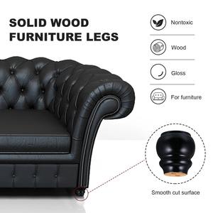 ชุดเปลี่ยนขาโซฟาทำจากไม้ยางพาราดีไซน์แบบดั้งเดิมสำหรับห้องนั่งเล่นห้องนอนห้องรับประทานอาหารโดยตรง - Product Image 3