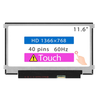 Layar Laptop untuk HP Chromebook 11 G9 EE 1A G6 EE G8 EE Touch 11 G7 EE 11MK Daya Tahan Tinggi 11.6" HD dengan 40 Pin 1366x768