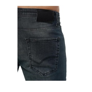 Pantalones vaqueros de alta calidad de cintura alta sólidos para hombre, moda desgastada personalizada, Agujero rasgado, Vaqueros rectos, nuevo diseño, Exportación BD - Product Image 5