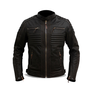 Chaquetas de Motocicleta de Cuero de Invierno Más Vendidas, Mejor Precio, Transpirables, Impermeables, Talla Grande, Chaqueta con Logotipo Único para Hombre - Product Image 4
