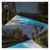 Projecteur de sol interactif 3D dynamique extérieur Projection interactive numérique Système de cartographie pour équipement publicitaire