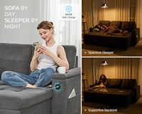 Großhandel L-förmiges Lounge-Schlafsofa mit Stauraum Funktionales Dreisitzer-Set für Wohnzimmer oder Schlafzimmer für Hotels