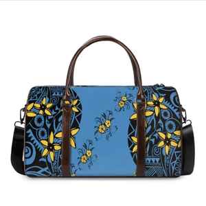 Bolsa de viaje personalizada con patrón de diseño único para mujer, bolsa de lona de cuero grande personalizada, bolsa de viaje de lujo para hombres de negocios - Product Image 2