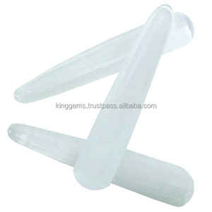 Varita de Masaje de Piedra de Selenita |   Varita de Cristal Pulido para Sanación |   OEM al por Mayor - Product Image 4