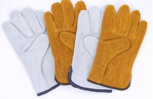 Guantes de Cuero Vacuno al por Mayor, Guantes Resistentes al Desgaste, Protección para Soldadura, Protección Laboral, Guantes de Cuero Vacuno con Diseño Personalizado - Product Image 2