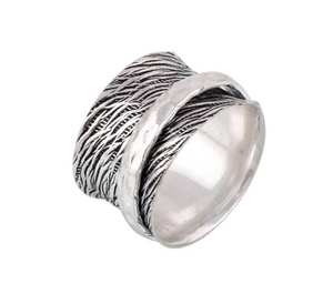 Antique Silver Bezel Set Meditation <b>Ring</b> Handmade 925 Sterling Silver Boho <b>Thumb</b> <b>Ring</b> Unisex Nickel-Free Lead-Free Genuine High - Product Image 3