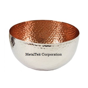Bol à bonbons aux fruits en argent martelé fait à la main vaisselle décorative en métal poli de luxe bol de service à chocolat de table élégant - Product Image 6