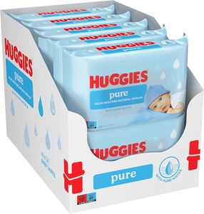 Toallitas Húmedas Huggies Pure Baby, Suaves, Hipoalergénicas y Sin Alcohol para Piel Sensible - Product Image 1