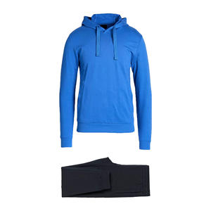 Combinaisons à capuche en polyester de haute qualité et pantalons de jogging de couleur contrastée ensemble de survêtements de course pour hommes - Product Image 1