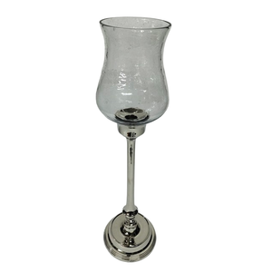 Linterna de huracán de mesa de metal dorado/chimeneas de portavelas en forma de cilindro Centro de mesa de color dorado Decorativo - Product Image 2