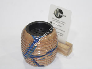 Nouveau traditionnel Mubkhar bois résine Bukhoor brûleur thé parfum porte-encens pour Ramadan Eid Exim Pvt Ltd Tradition - Product Image 2