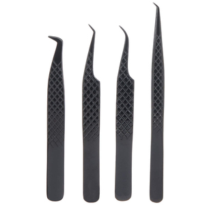 Pince à épiler anti-magnétique professionnelle en acier inoxydable de 10mm pointe de précision pour les artistes d'extension de cils prix compétitif - Product Image 1