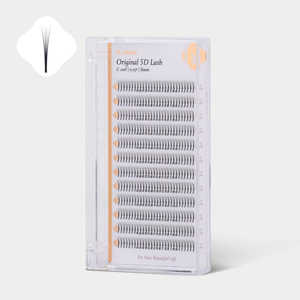 Cils 5D originaux 0.07, bouquets de volume préfabriqués, faux cils coréens mats de haute qualité, bouquets faciles à poser, modèle CC DD Curl, longueur 7mm, boîte - Product Image 1