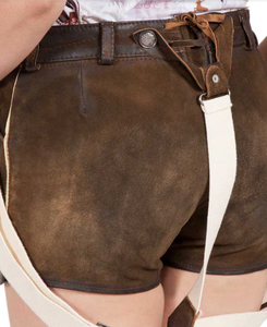 New Custom Bavarian Lederhosen German Wear Goat Leather Made <b>Shorts</b> and <b>Long</b> Traditional Pants Best Selling 2025 - Product Image 3