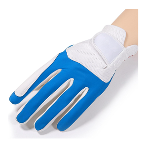 Nouveau design, gants de golf personnalisés en tissu doux de qualité supérieure, protection des mains, respirants, anti-UV, sangle de poignet réglable, sport, extérieur, blanc - Product Image 2