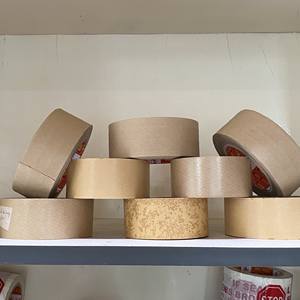 เทปกาวกระดาษคราฟท์รักษ์โลก สำหรับบรรจุภัณฑ์มืออาชีพ แข็งแรง ทนทาน ได้รับการรับรองมาตรฐาน ROHS MSDS ASTM ISO ปรับแต่งขนาดได้ - Product Image 2