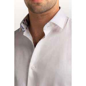 Basic Formal <b>Shirt</b> MN-FS-PD24-166 100% Cotton Poplin Slim Fit Anti-Wrinkle <b>Floral</b> Dress/Casual <b>Shirt</b> Size 3XL - Product Image 1