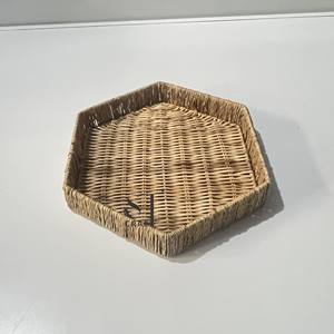 High Quality Rattan <b>Tray</b> Handmade Natural Wicker Serving <b>Trays</b> Decorative <b>Trays</b> Tableware Manufacturing in Vietnam - Product Image 3