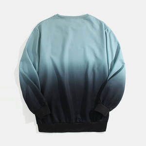 Alta calidad cuello redondo hombres manga larga hecho a medida bajo MOQ ligero cómodo tela hombres sudadera - Product Image 2