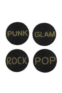 Trendy Handmade <b>Green</b> and Brown Snail Beaded 4 Set Embroidery <b>Coaster</b> For Dining Table Decor Latest Design From India - Product Image 2