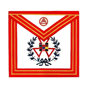 Elegant embroidered Masonic logo patch with strong safety <b>pin</b>, perfect for branding, uniforms and fashion statements - Product Image 3