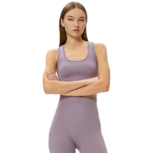 Entraînement Crop Top Logo Personnalisé Imprimé Motif Respirant Fitness Gym Soutien-Gorge Haut Impact Athlétique Débardeur OEM Activewear Vente en Gros - Product Image 4