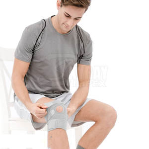 Manchons de genou de compression réversibles en néoprène à logo bas quantité minimale de commande manchons de genou avec logo personnalisé en stock - Product Image 4