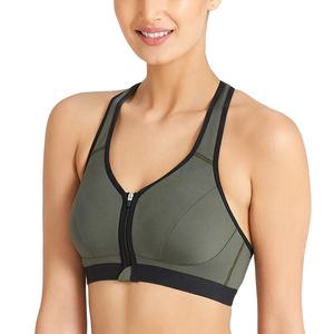 Sujetador deportivo sin costuras con etiqueta BRRS personalizada para mujer, de alto impacto Top de entrenamiento físico, 85% poliéster, 15% Spandex, línea deportiva para Yoga - Product Image 3