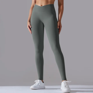Taille haute fesses plissées élastique sans couture Fitness Sexy Yoga sport Gym Leggings pour femmes pêche bout à bout levage Yoga pantalon - Product Image 4