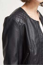 Chaqueta de Motociclista de Cuero Sintético, Estilo Moderno con Cierre de Cremallera, Estilo Urbano, Cierre de Cremallera, Venta al por Mayor - Product Image 3
