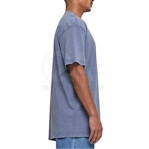 Camiseta Oversize de Algodón Lavado para Hombre, Estilo Casual Relajado con Cuello Redondo - Product Image 3