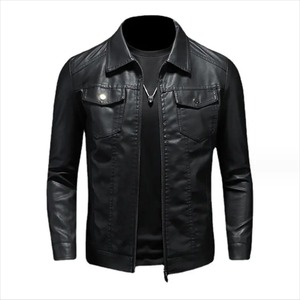 Vestes d'apparence décente pour hommes décontracté formel poids lourd élégant tendance classique en cuir pur luxe bombardier hommes veste - Product Image 5