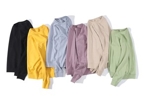 เสื้อสเวตเตอร์คอกลมแขนยาวแบบสวมหัวสำหรับผู้หญิงเสื้อสเวตเตอร์คอกลมแบบสวมหัวลำลองงานเย็บปะติดสี - Product Image 6