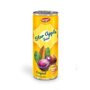 Jugo de Manzana Estrella Original de Calidad Premium JOJONAVI, Lata de 250 ml, Muestra Gratuita, Fabricante de Marca Privada, Proveedor Mayorista, OEM, ODM - Product Image 4